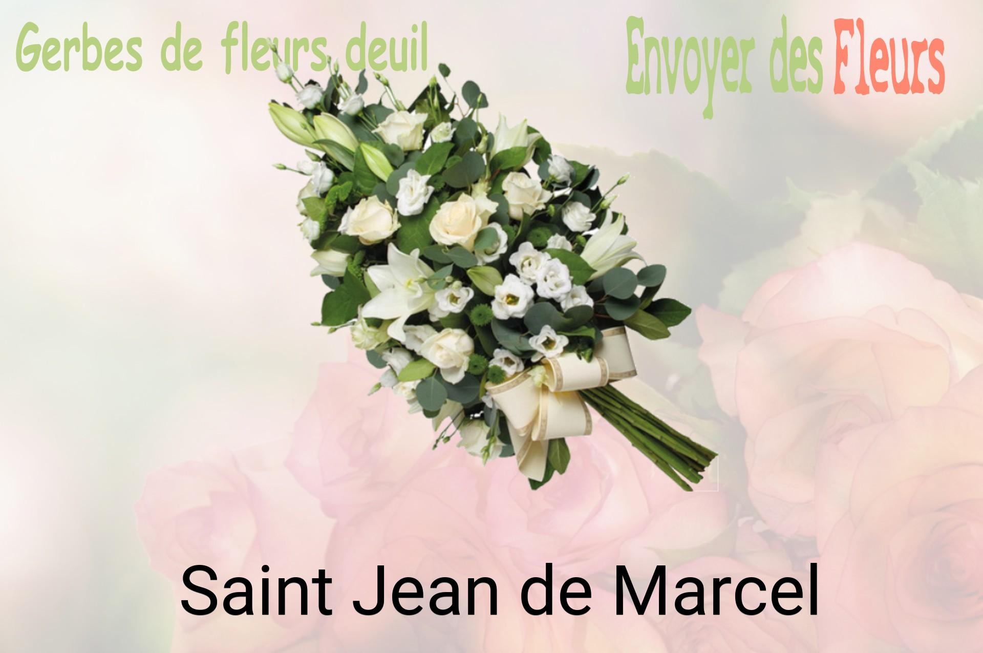 Gerbe de fleurs de deuil livrée à Saint-Jean-de-Marcel
